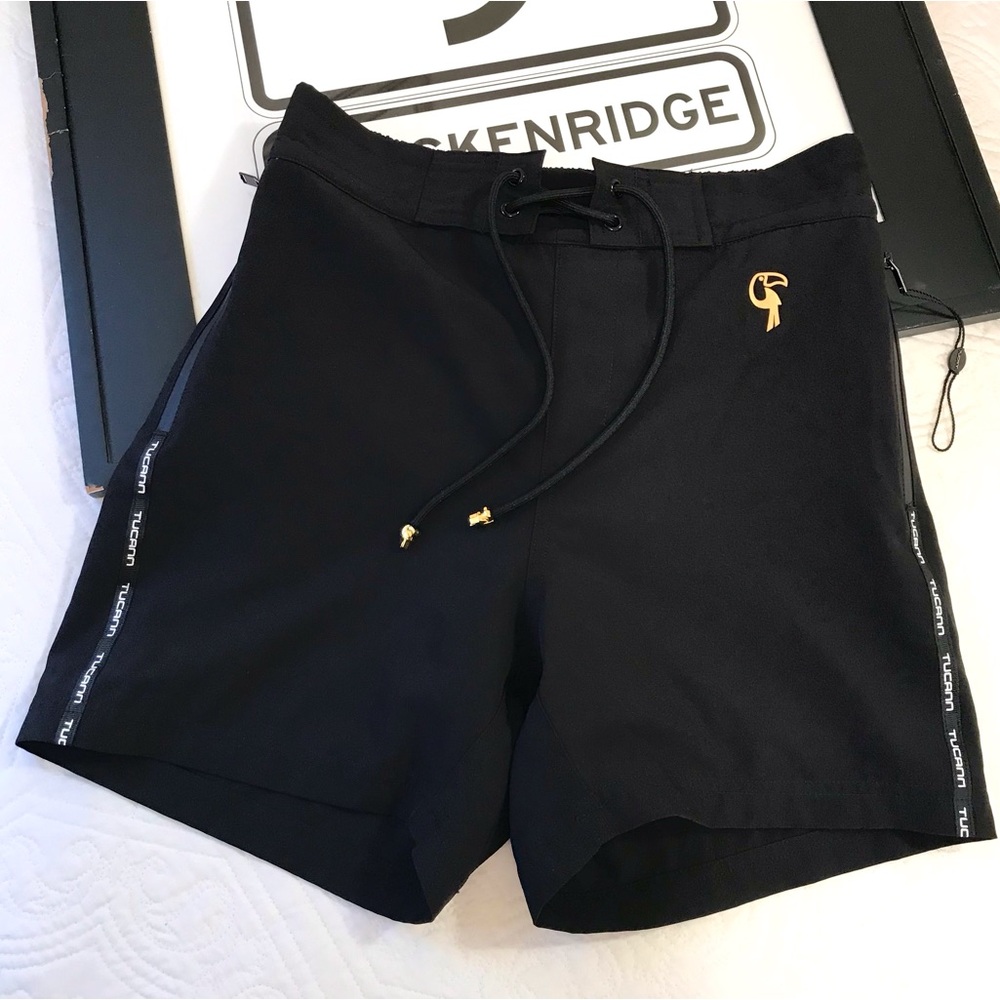 Tucann Men’s Cookie Black 5” Swim Trunks